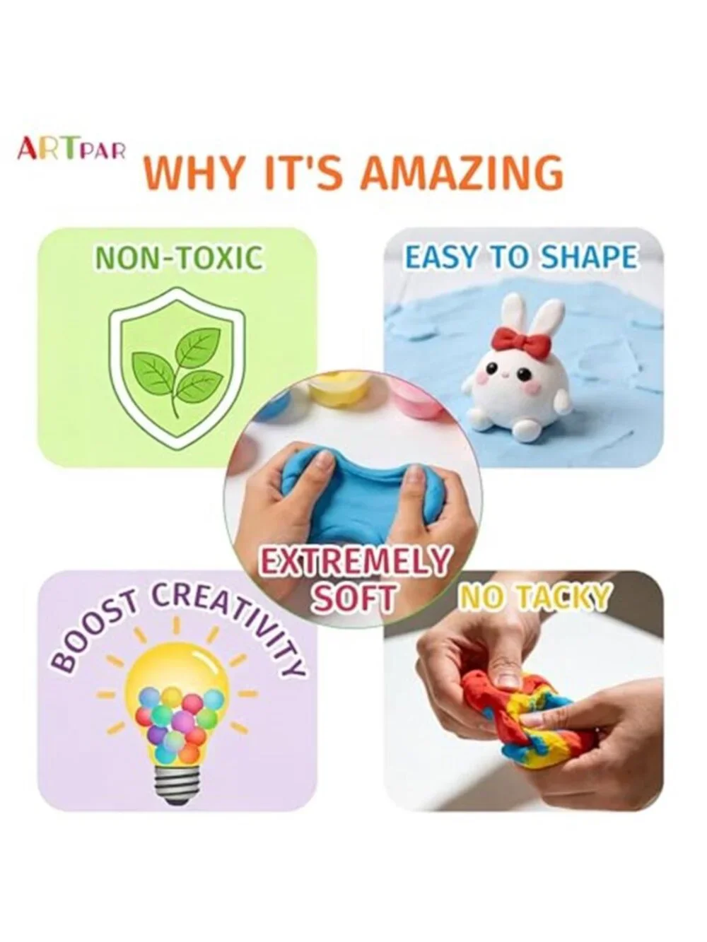 New Air Dry Clay Kit,56 Colors Modeling Magic Clay for Kids,DIY Classroom